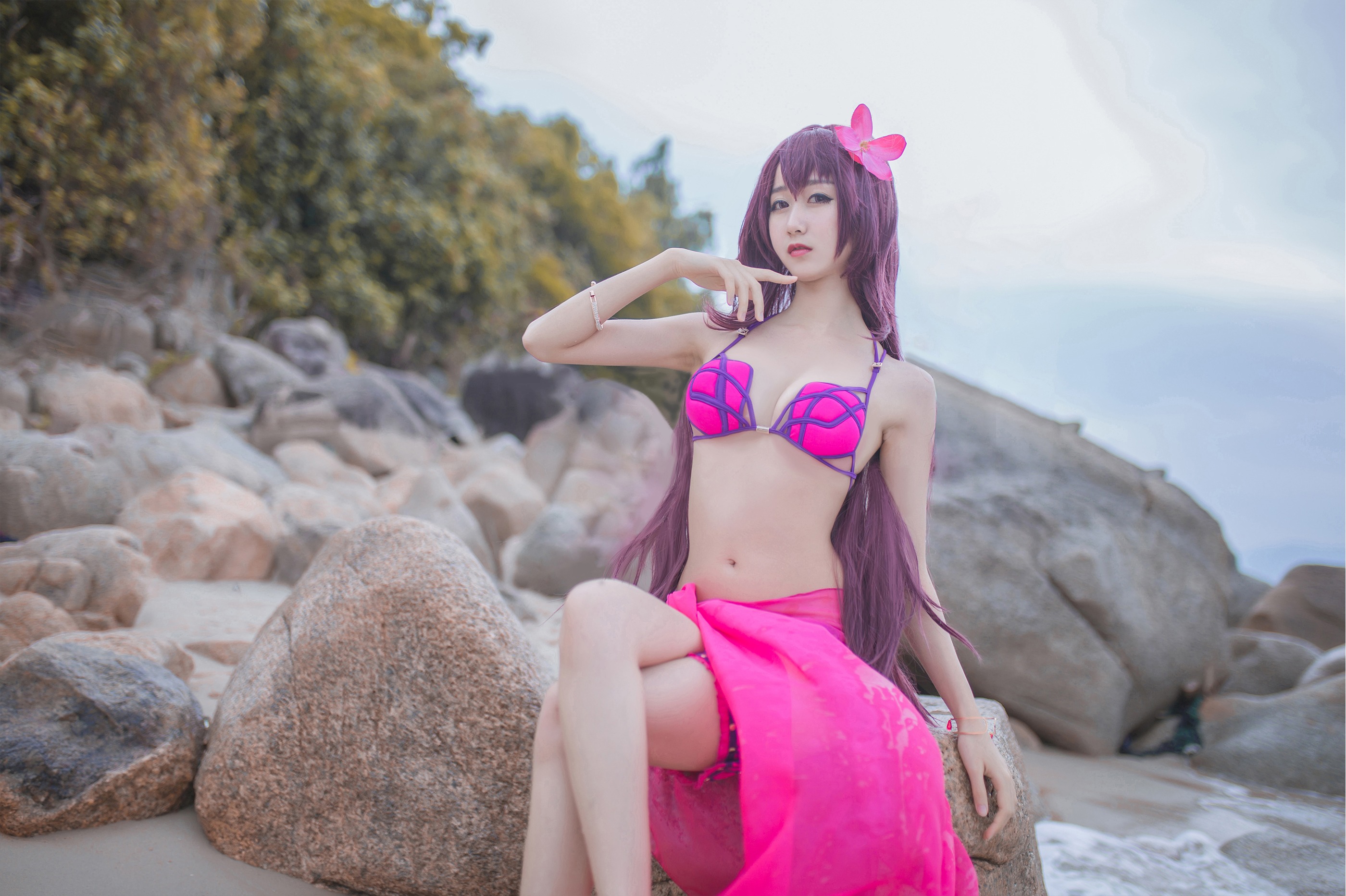 图片[1]-木棉棉 – NO.042 木绵绵OwO 斯卡哈泳装[21P]-XikXak